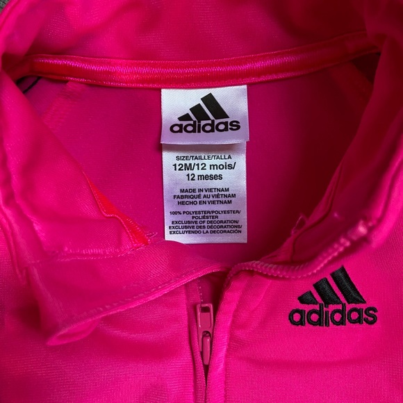 Pink Adidas track suit 12m - Picture 2 of 5